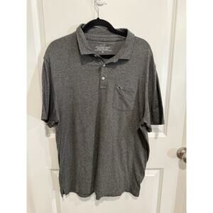 Vineyard Vines Edgartown Polo Shirt Men's XL Black Short Sleeve Stretch Casual